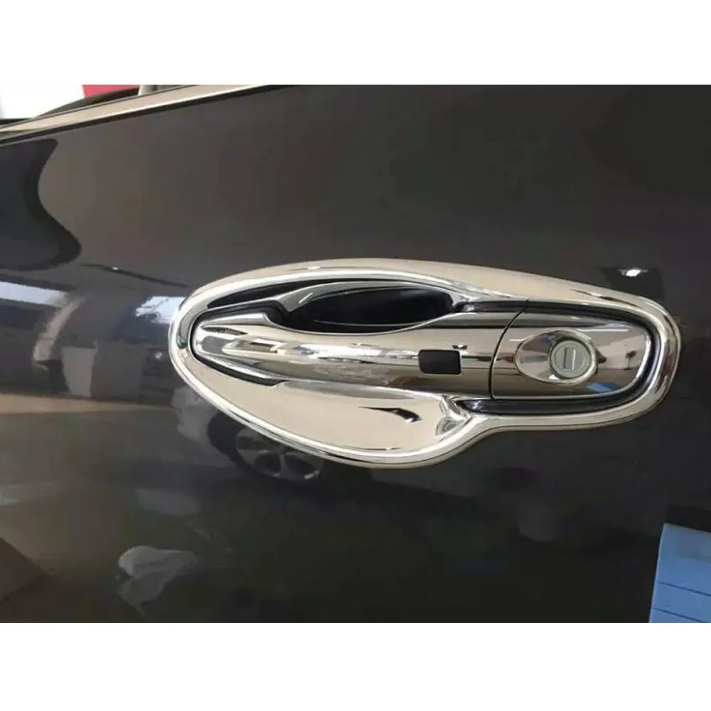 For Kia Sorento L 2015 2016 2017 2018 Car Body Styling Armrest Handrail Trim ABS Chrome Outside Door Bowl Stick Lamp Frame Panel