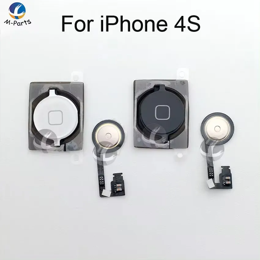 For iPhone 4 4S 5 5S 5C SE Home Button with Flex Cable Menu Button Key Cap High Quality 100% New OEM Screen Control Repair