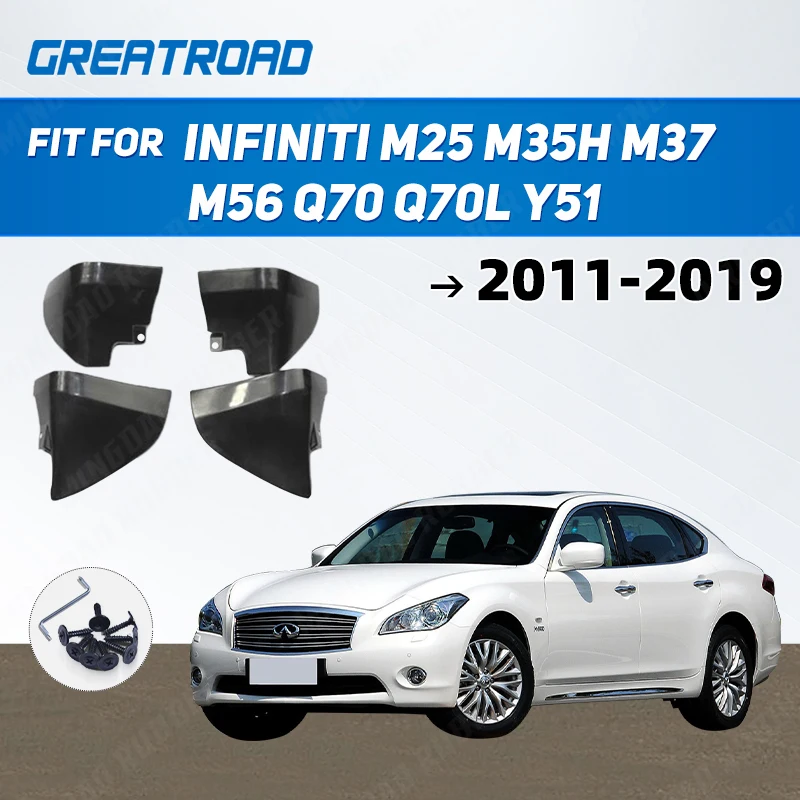 

Автомобильный брызговик для Infiniti M25 M35h M37 M56 Q70 Q70L Y51 2011-2019, брызговик на крыло, брызговики, аксессуары 2015
