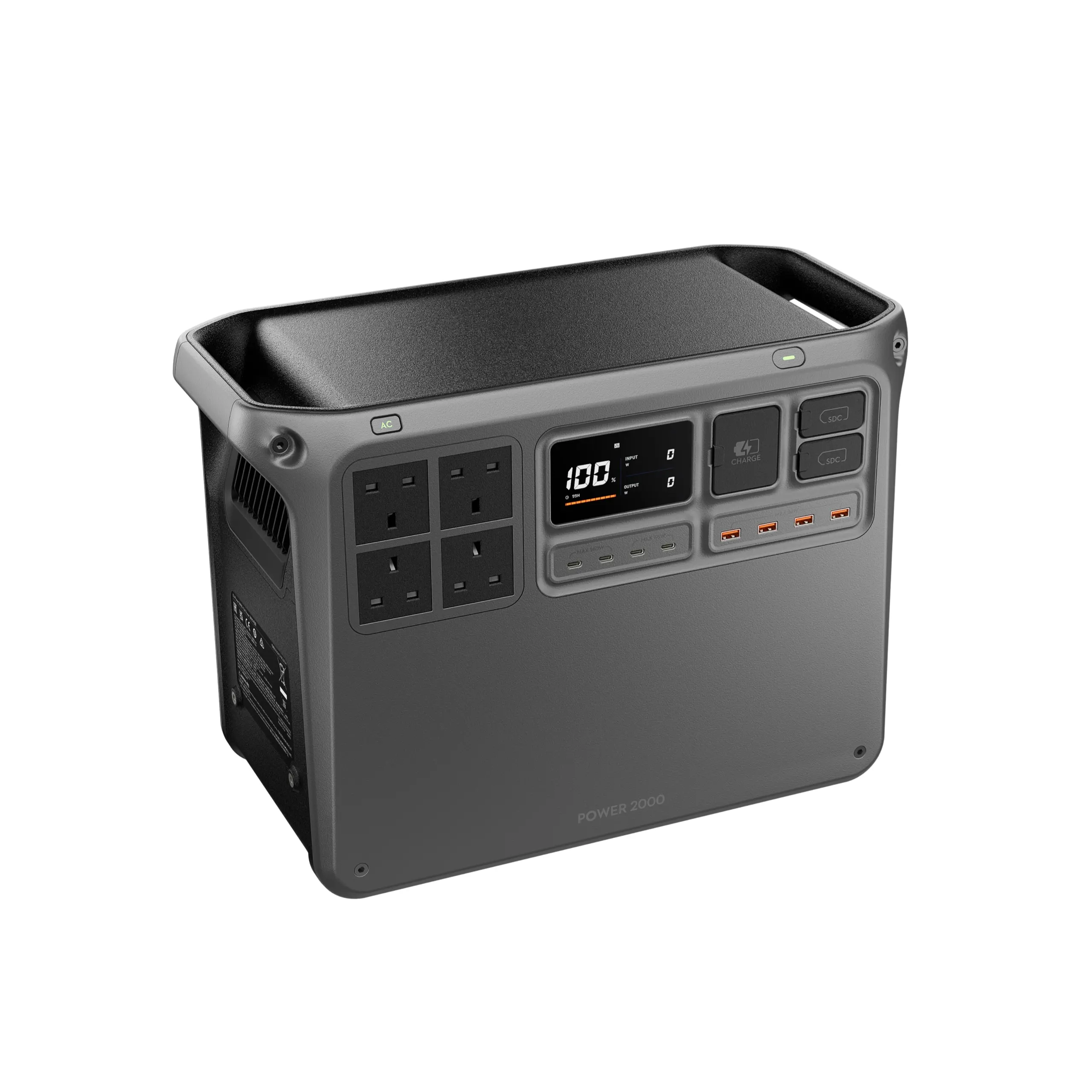 Power 2000 Car Charging Combo Portable Power Station 2048Wh 3000W AC Output 220V Solar Charging Camping UPS Battery Backup