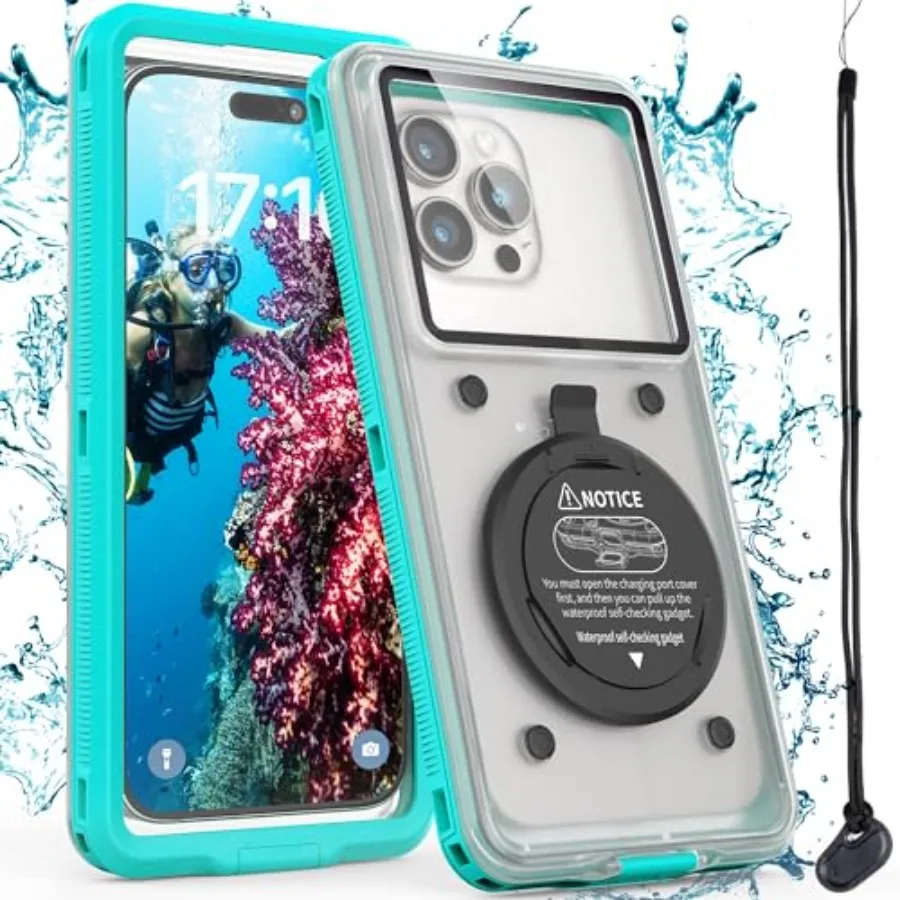 2026 Underwater Waterproof Case for iPhone 17/16/15/14/13/12/11 Pro Max/XR/XS/X Samsung Galaxy S24/S23/S22/S21Waterproof Phone