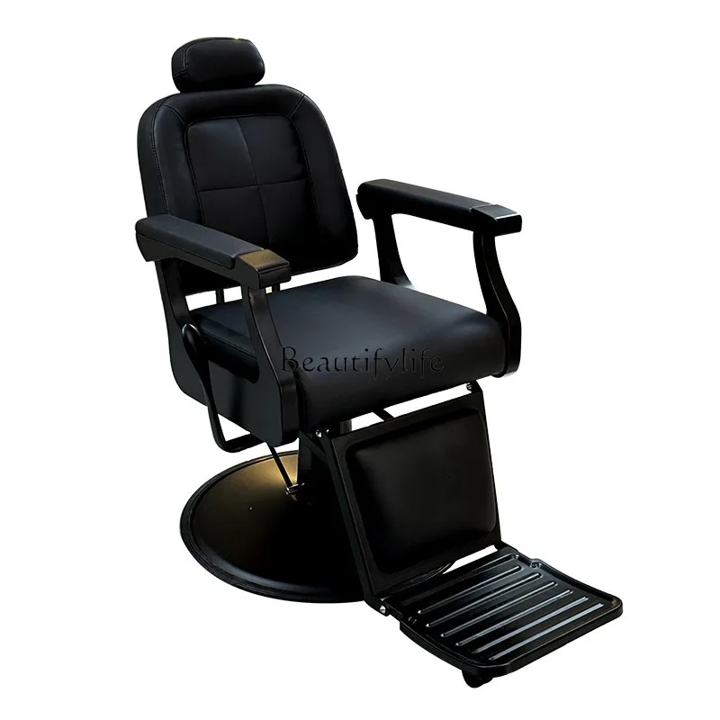 

Barber chair can be rotated and lifted, high-end barber shop barber chair