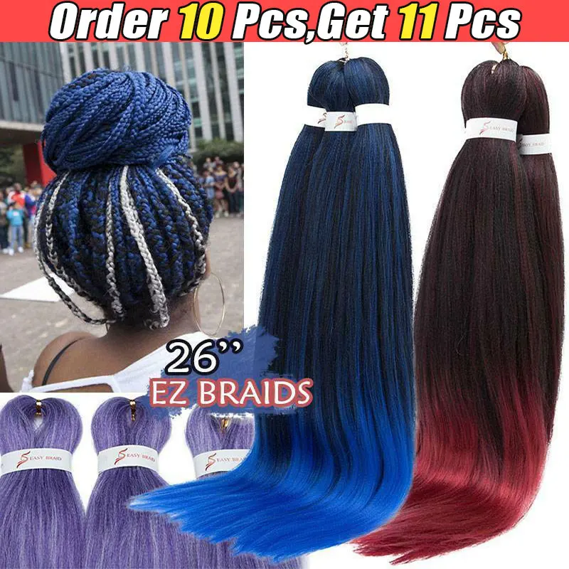 

Easy Braiding Hair Kanekalon Jumbo Box Braids Crochet Curly Hair Wholesale Expression Braiding Hair Pre Stretched Extensions