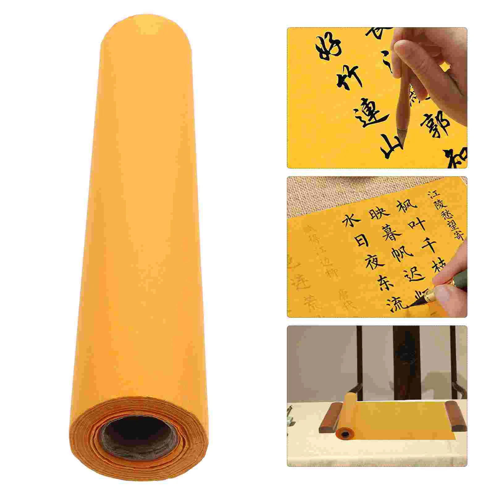 Sprinkle Gold Rice Paper Xuan Writing Brush Calligraphy Practice Painting Traditional Cut
