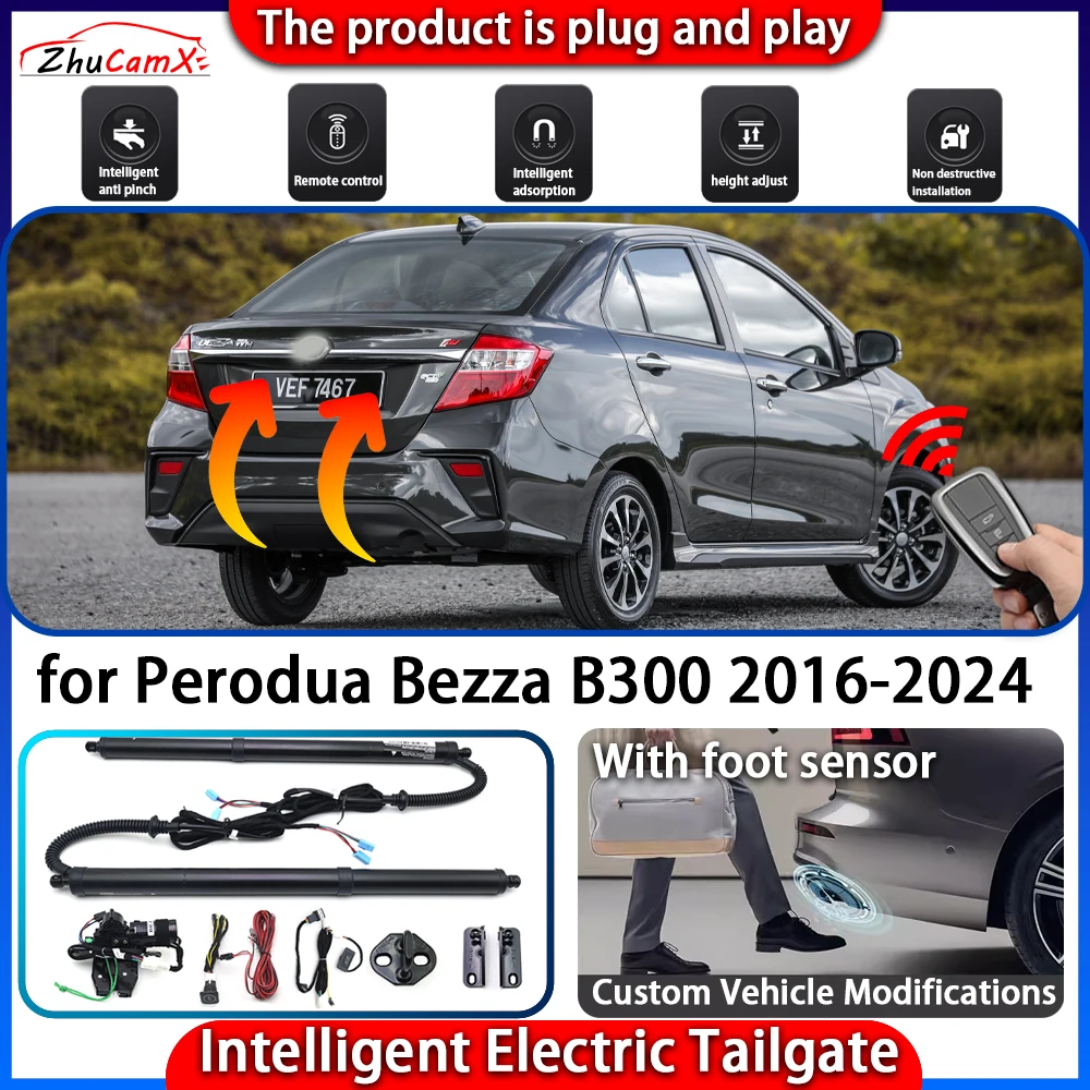 

ZhuCamX Smart Powered Tailgate System for Perodua Bezza B300 2016-2024 Automatic Intelligent Electric Trunk Lift Control Kit