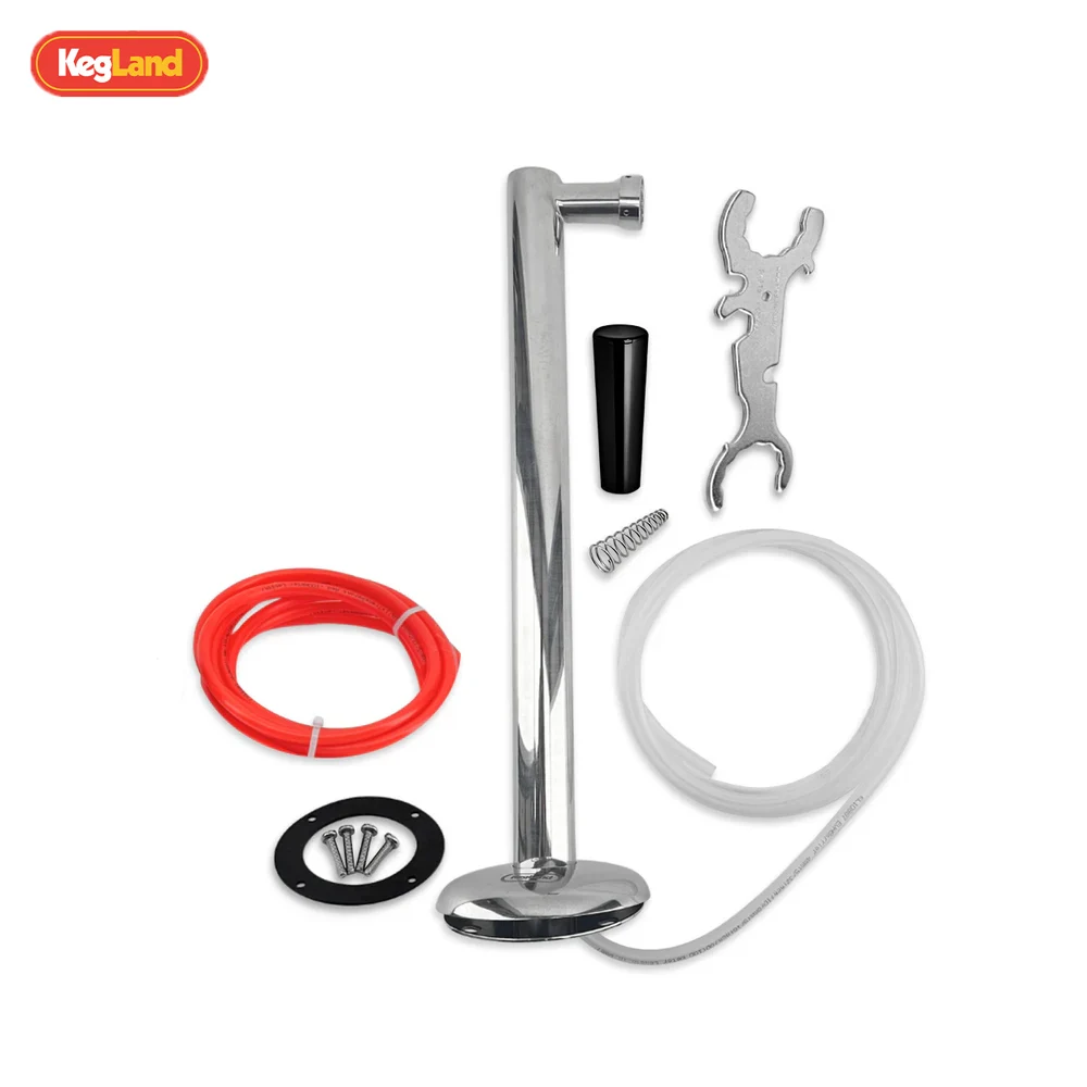 KegLand Kit Torre de Cerveja Super Fina com 1 Torneira para Dispensador de Cerveja Artesanal