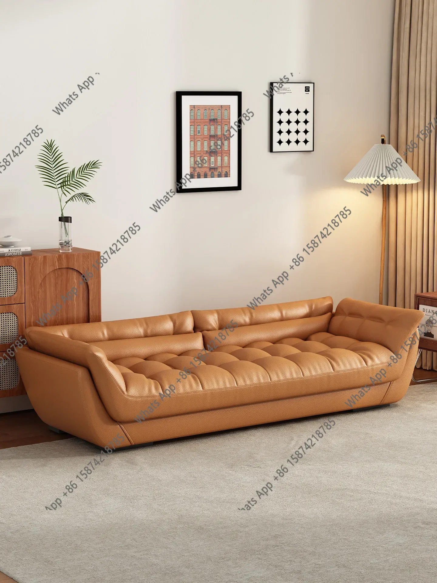 99 Bedside Sofa Bedroom Bedside Stool Small Apartment Premium Leather Sofa Designer Bedside Leather Sofa O
