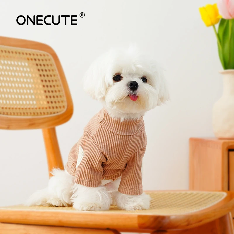 Cotton Pet Bottoming Shirt Turtleneck Tight Shirt Warm Cozy Windproof Shirt Pet Winter Fall Warm Cloth