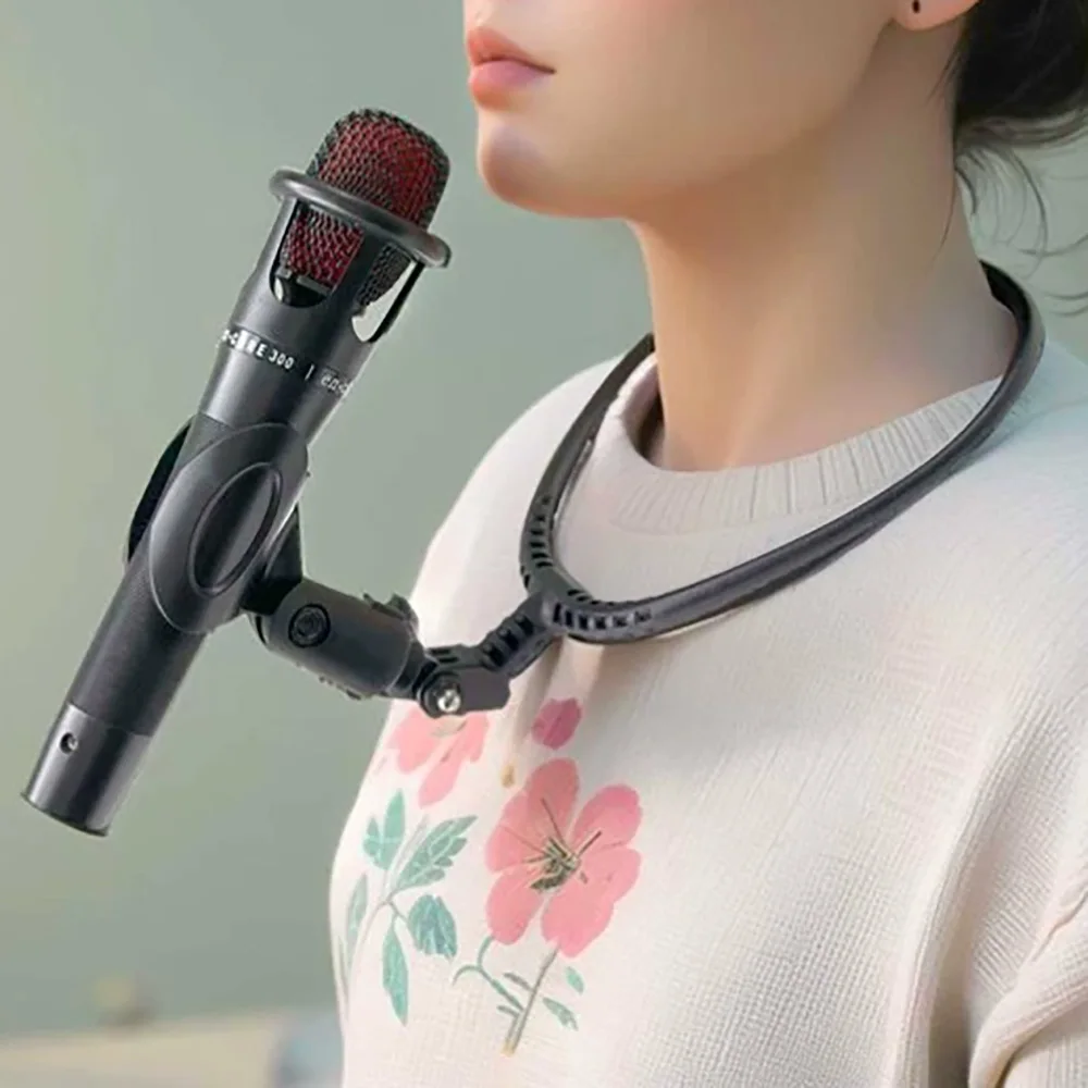 

Держатель микрофона на шею, фокусы 3, стиль, выберите фокусник, сценический аксессуар, иллюзии, трюк, профессиональный регулируемый реквизит Magia