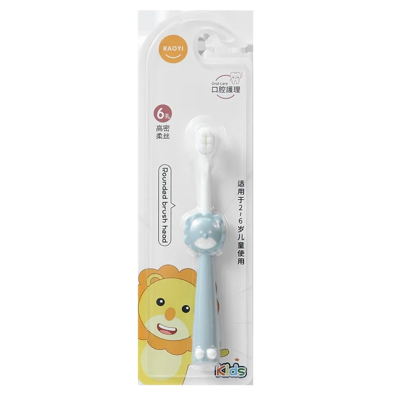 3pcs Children Cartoon Toothbrush Baby Girls Boys Deciduous Tooth Training Brush Kids Teeth Cleaning Super Soft Baby Device