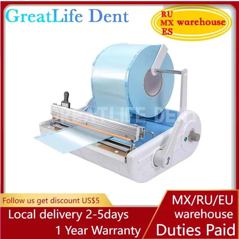 GreatLife Sterilization Pouch Automatic Dental Sealing Machine Dental Sealer Sealing Machine Sealing Machine Dental Laboratory