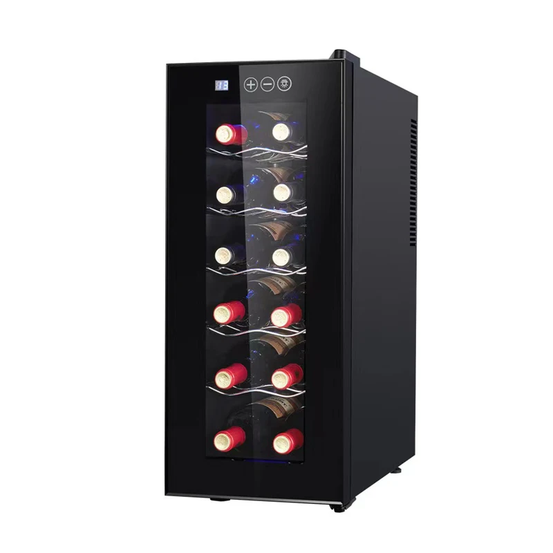 Wine Cooler 32L 12 Bottles Wine Refrigerator Cabinet Fridge Freestanding