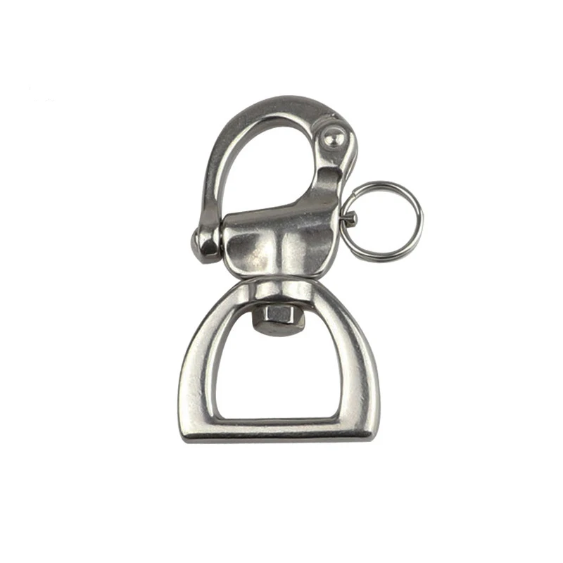 Mayitr-316 Stainless Steel Swivel Shackle, Quick Release Boat Anchor Chain, Eye Shackle, Snap Hook for Marine Architectural