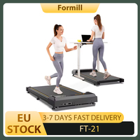 Formill FT-21 Walking Pad Treadmill, 1-6 km/h Speed, 2.5 HP Motor, LCD Display, 7 Layer Running Belt, for Home & Office
