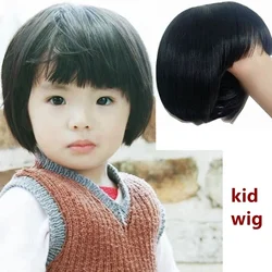 Accesorios para el cabello para niños, pelucas para bebés, tocado para niños y niñas pequeñas, gorro para niños, capucha negra, cubierta para la cabeza marrón, muñeca Reborn, tupé