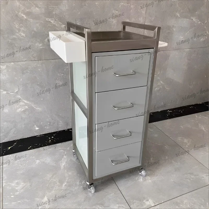 Factory Direct Hairdressing Tool Cart Barbershop Salon-specific New Beauty Perm & Dye Salon Trolley Hairstylist Haircut Storage