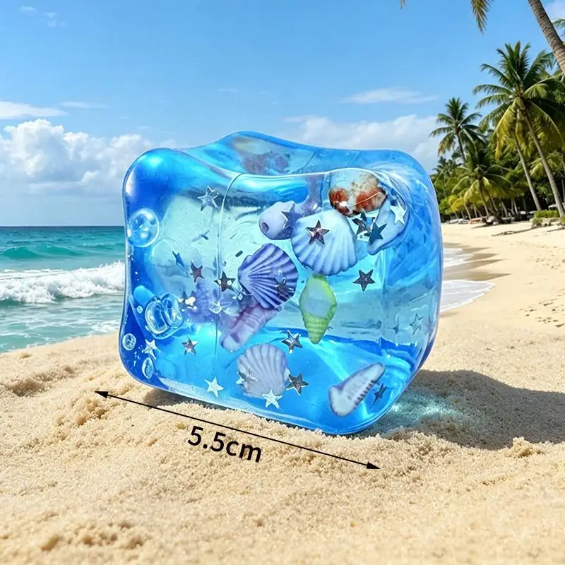 1PC Kawaii Ocean Theme Slow Rebound Toy  Shaped Stress Relief Squeeze Toy Creative Kids And Adults Squeeze Relax Gifts