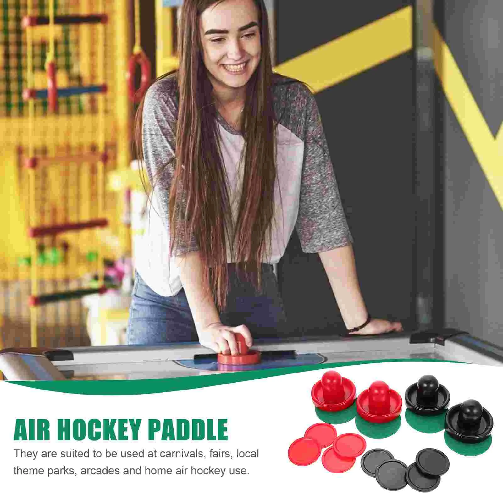 Ball Header Set Air Hockey Table Replacement Parts Game Accessories Paddle Plastic Pusher Home Pushers