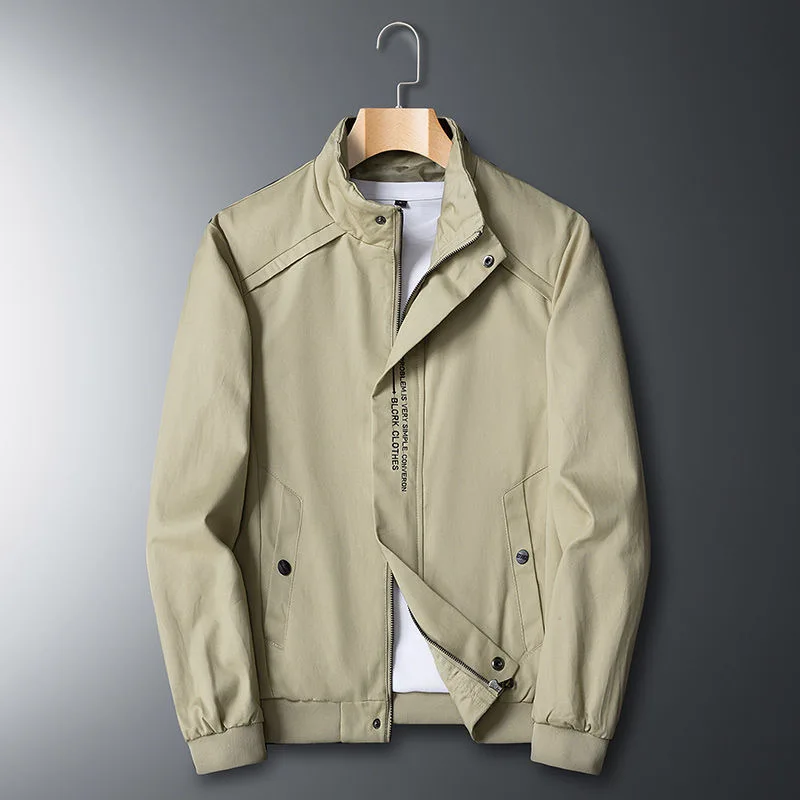 

Autumn and Spring New Trend Outdoor Sports Pure Cotton Workwear Jacket Men's Casual Loose Plus Size High Quality Outerwear M-4XL