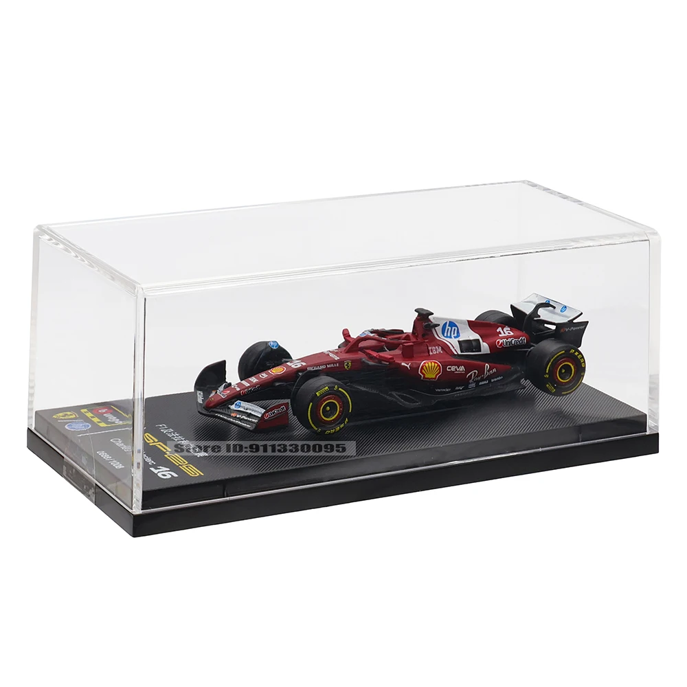 ببوراغو 1:64 2025 F1 MCL39 # 81 أوسكار بيستري W16 # 63 جورج راسل RB21 # 1 لعبة مجسمة سيارة من سبيكة Verstappen SF25 مع أكريليك #6