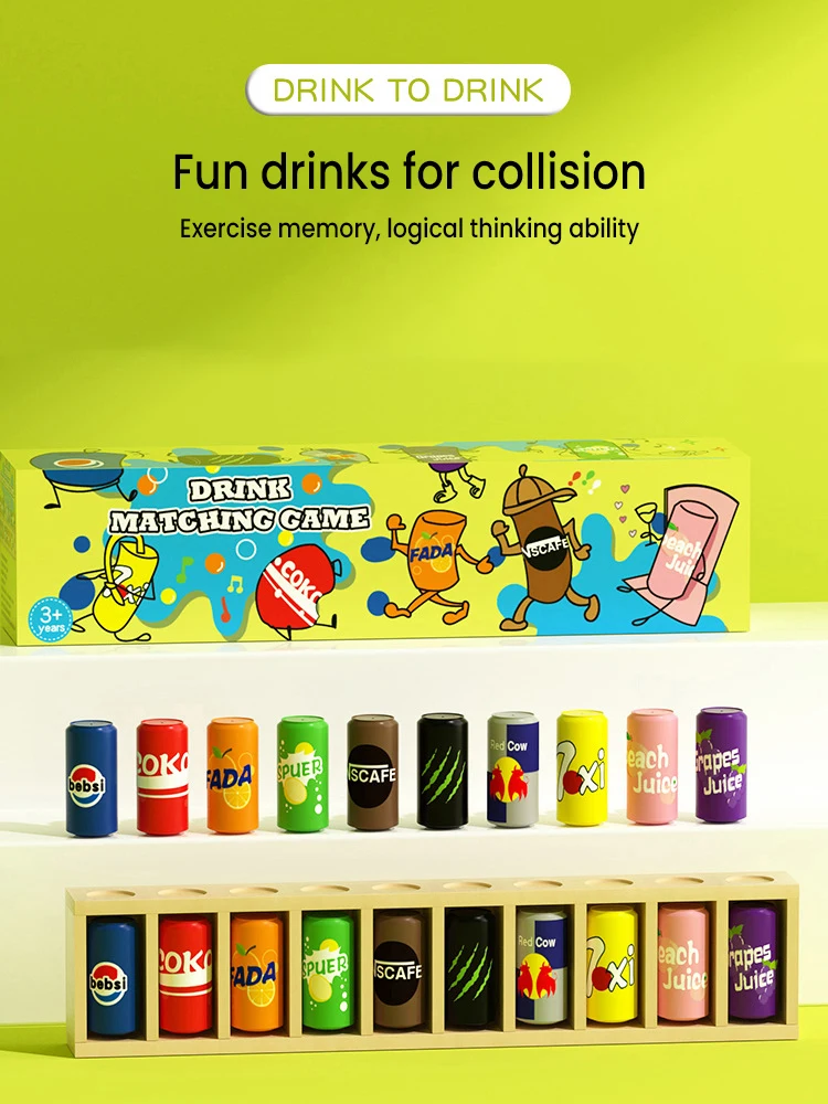 Nouvelle bouteille devinant boisson Match mémoire exercice pensée logique raisonnement jeu de société jouet d'intelligence bénéfique