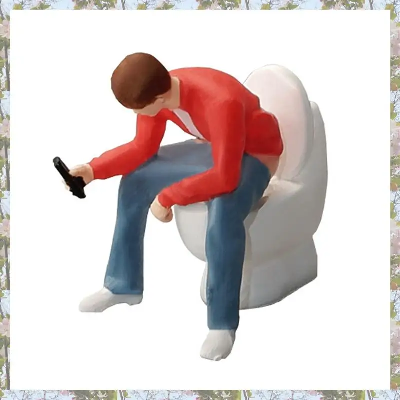 

T84C-1/64 масштабная модель масштабная модель 1/64 креп на корточках человек в масштабе для 1:64 архитектурных сцен и моделей автомобилей