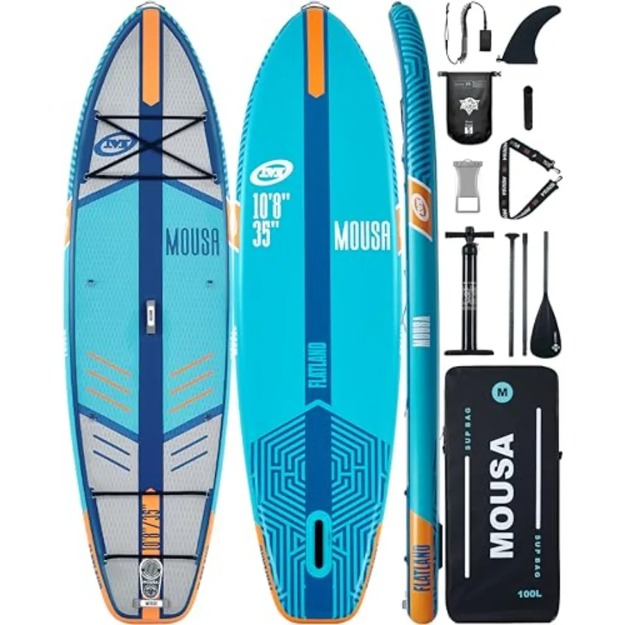 

All-Round SUP Board for Family Use PVC Material Blue Extra Wide 35 for Enhanced Stability and Two-Person Capacity