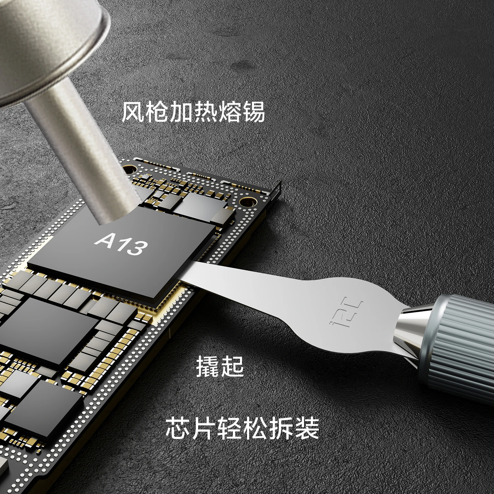 Wysokiej jakości CPU zestaw ostrzy ze stopu aluminium rzeźbienie uchwyt noża do usuwania kleju CPU lutownica naprawa płyty głównej iphone