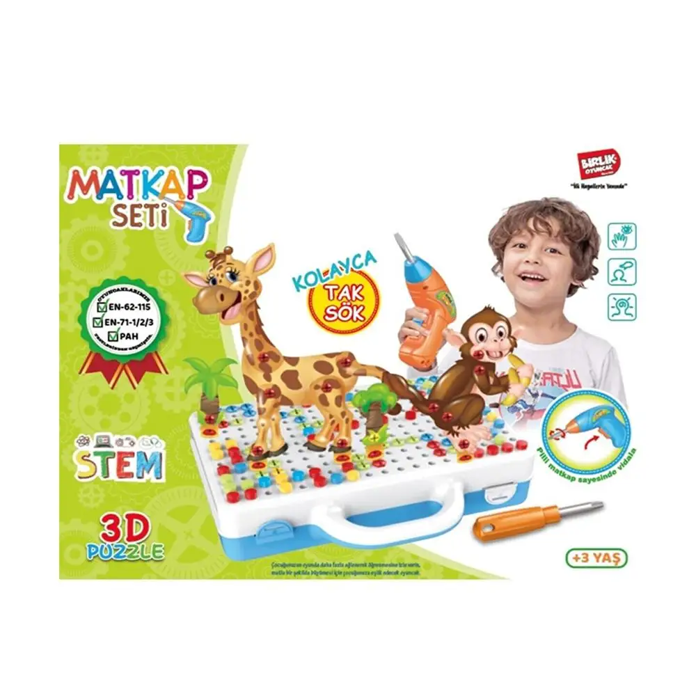 Educational drill set animals