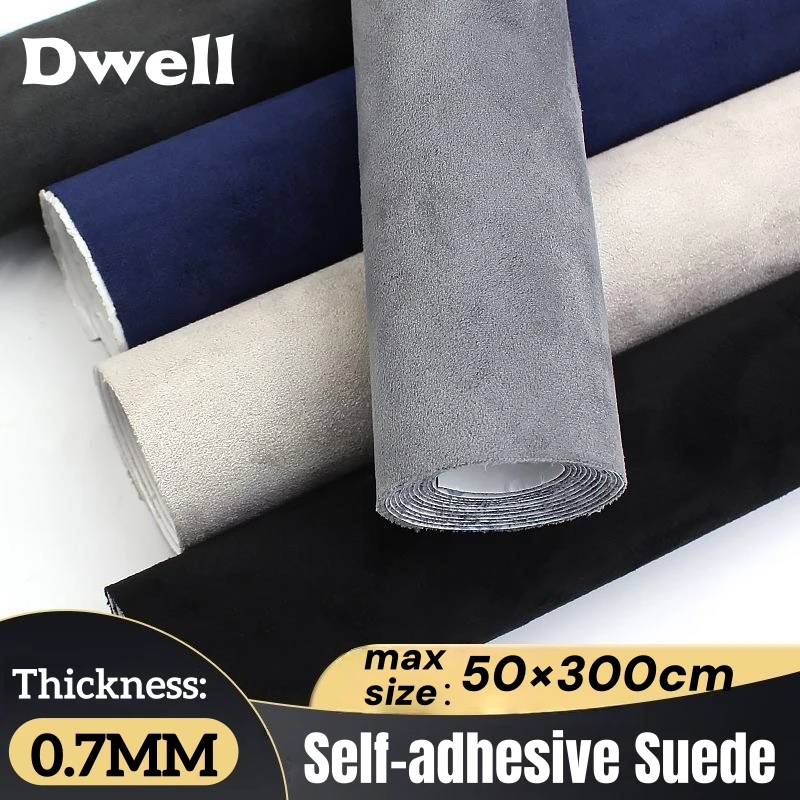 

Self Adhesive Plush Suede Fabric for Car Interior Modification Door Panel Workbench Faux Suede Leather DIY Craft Decor Sticker