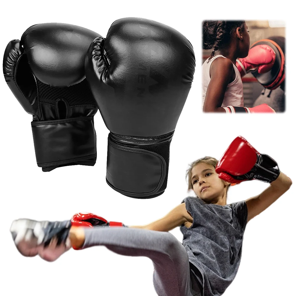 

Boxing Gloves Boxing Training Gloves Hook and Loop Closure Punch Mitts Training Sparring Gloves for Kids Adults