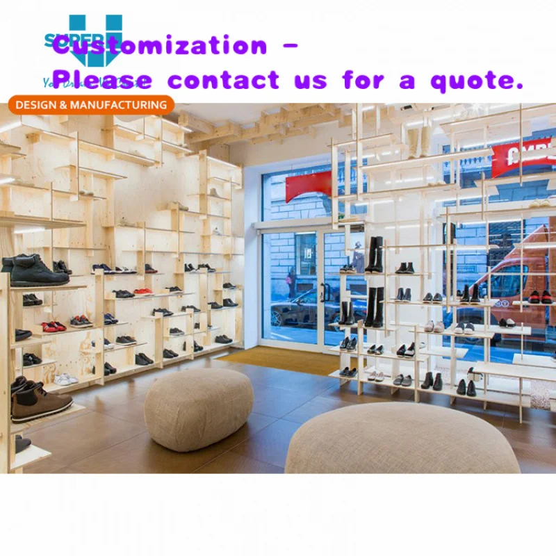 custom.Modern Shoes Shop Interior Layout Design Guangzhou Design Factory Directly Shoe Shop Fittings