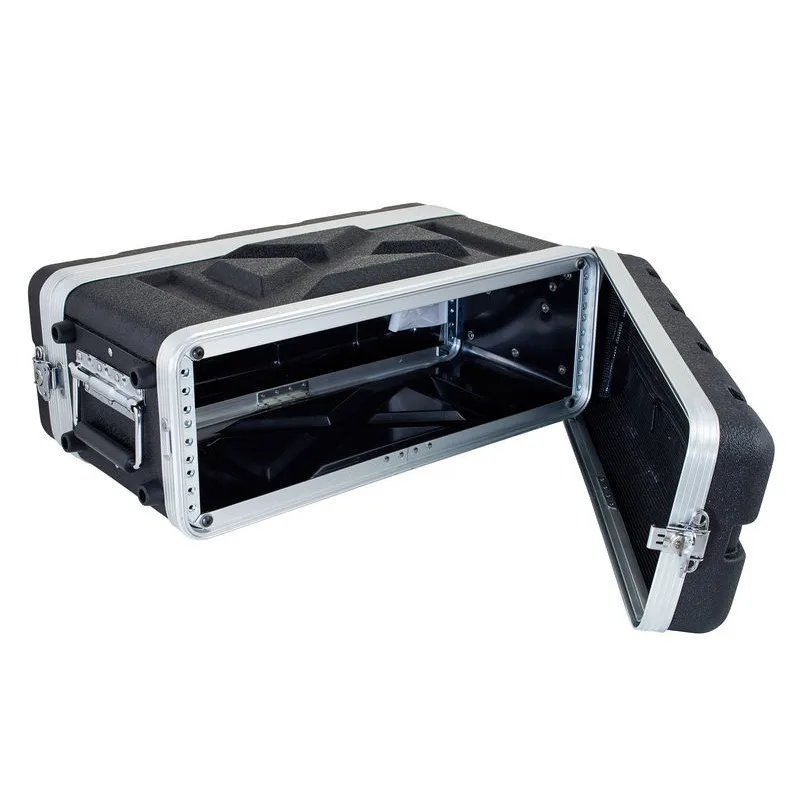 3U Short ABS Flight Case 210mm Depth Wireless Mic Receiver Rack Cabinet Wireless Microphone Storage Box
