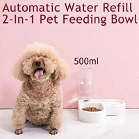 2-in-1 Pet Automatic Feeder Dog Cat Drinking Fountain Water Dispenser Food Bowl Pet Supplies For Dogs Cats