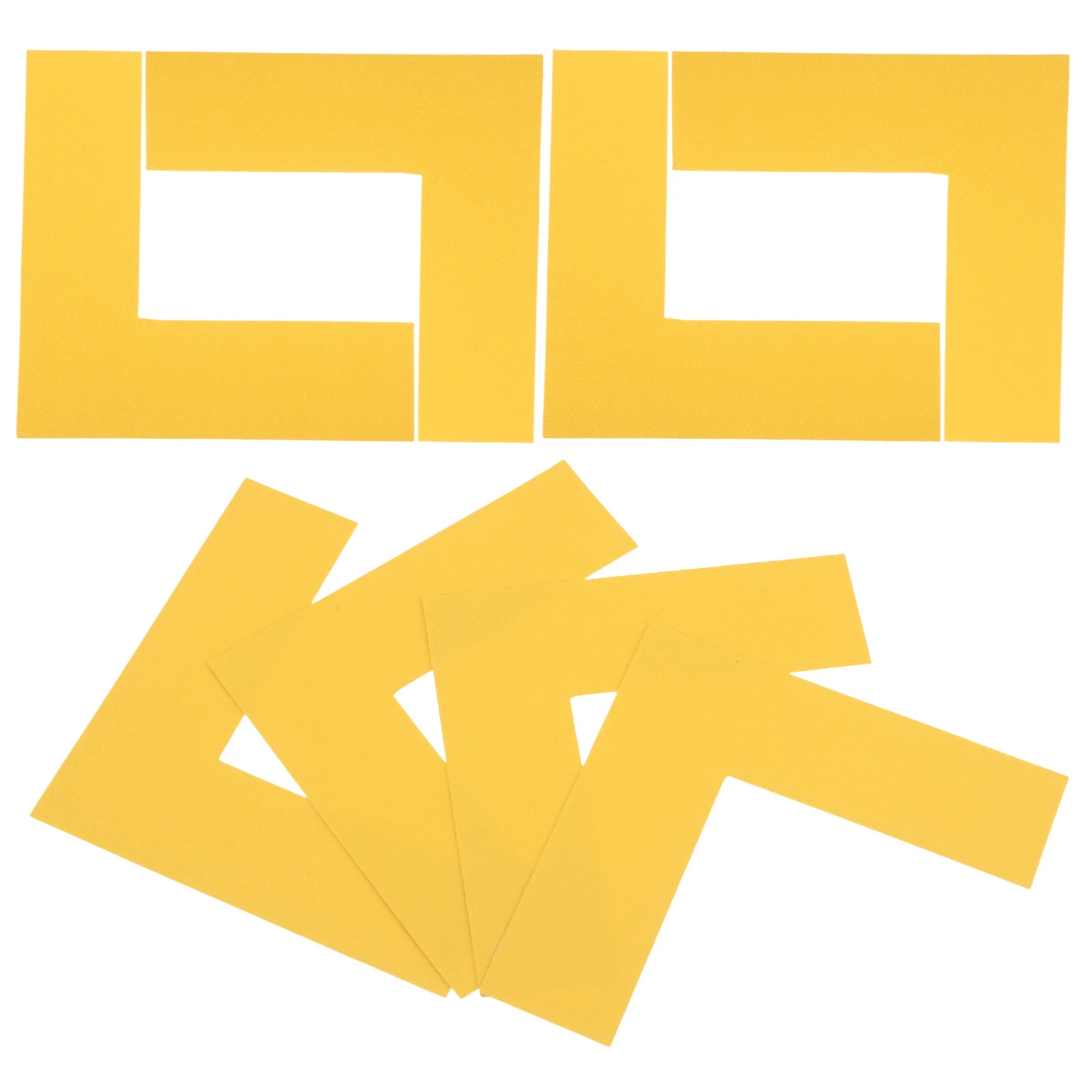8Pcs Ground Positioning Signs L Shaped Wear Resistant Floor Markers for Warehouse Office Space Efficient Area Demarcation