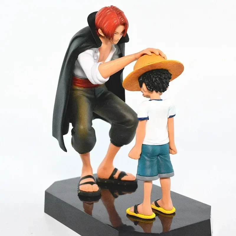 Figura de Anime de una pieza de 18cm, cuatro emperadores Shanks, sombrero de paja, figura de acción de Luffy, figura de acción de una pieza Sabo Ace Sanji Roronoa Zoro