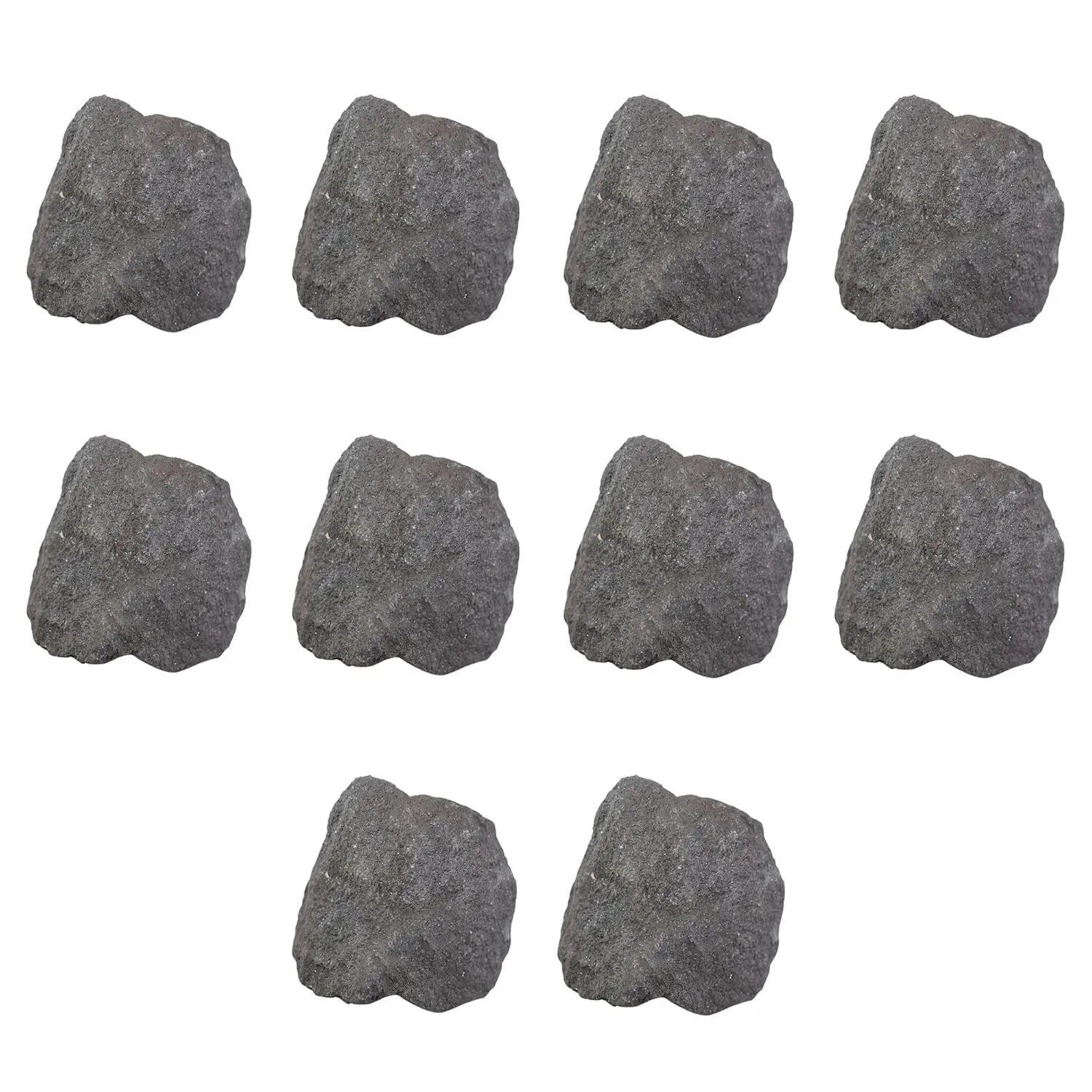 10 piezas de magnetita cruda, muestras minerales - Rochas metamorficas para aulas de ciencias - Geólogo seleccionado y procesado a mano - Cl