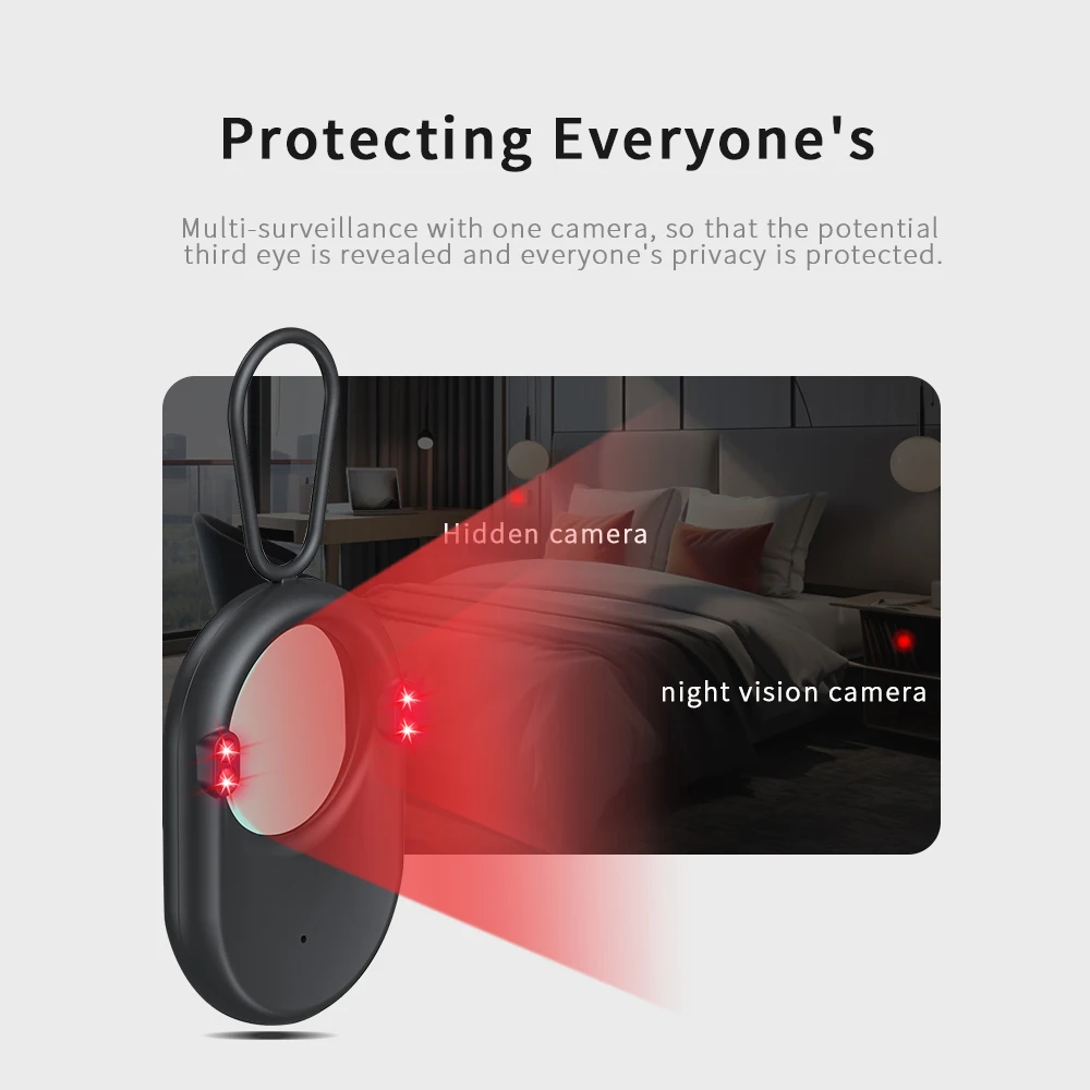 Hidden Camera Detector Anti-Spy Hidden Device GPS Detector Bug Detector Rf Wireless Signal Scanner for Hotels Home Office