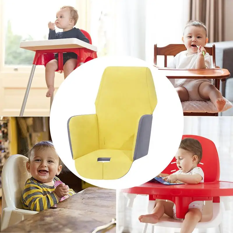 High Chair Cushion Oxford Cloth Seat Cover Soft Washable Chair Cushion Foldable High Chair Accessories For High Chair