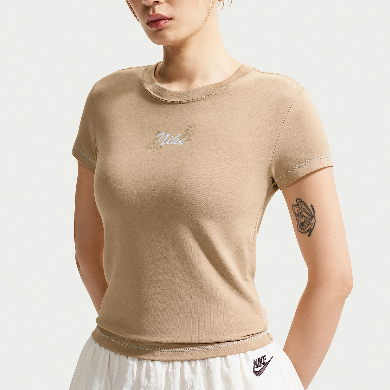 Nike genuine Sportswear women's classic fashion sports short sleeved T-shirt IW1214-242