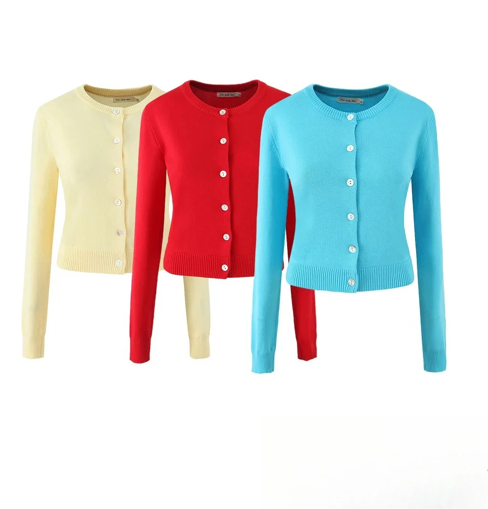 

KONDALA женский повседневный милый кардиган, вязаный кардиган с круглым вырезом и длинными рукавами на пуговицах, весна-осень 2021, модный милый тонкий женский кардиган