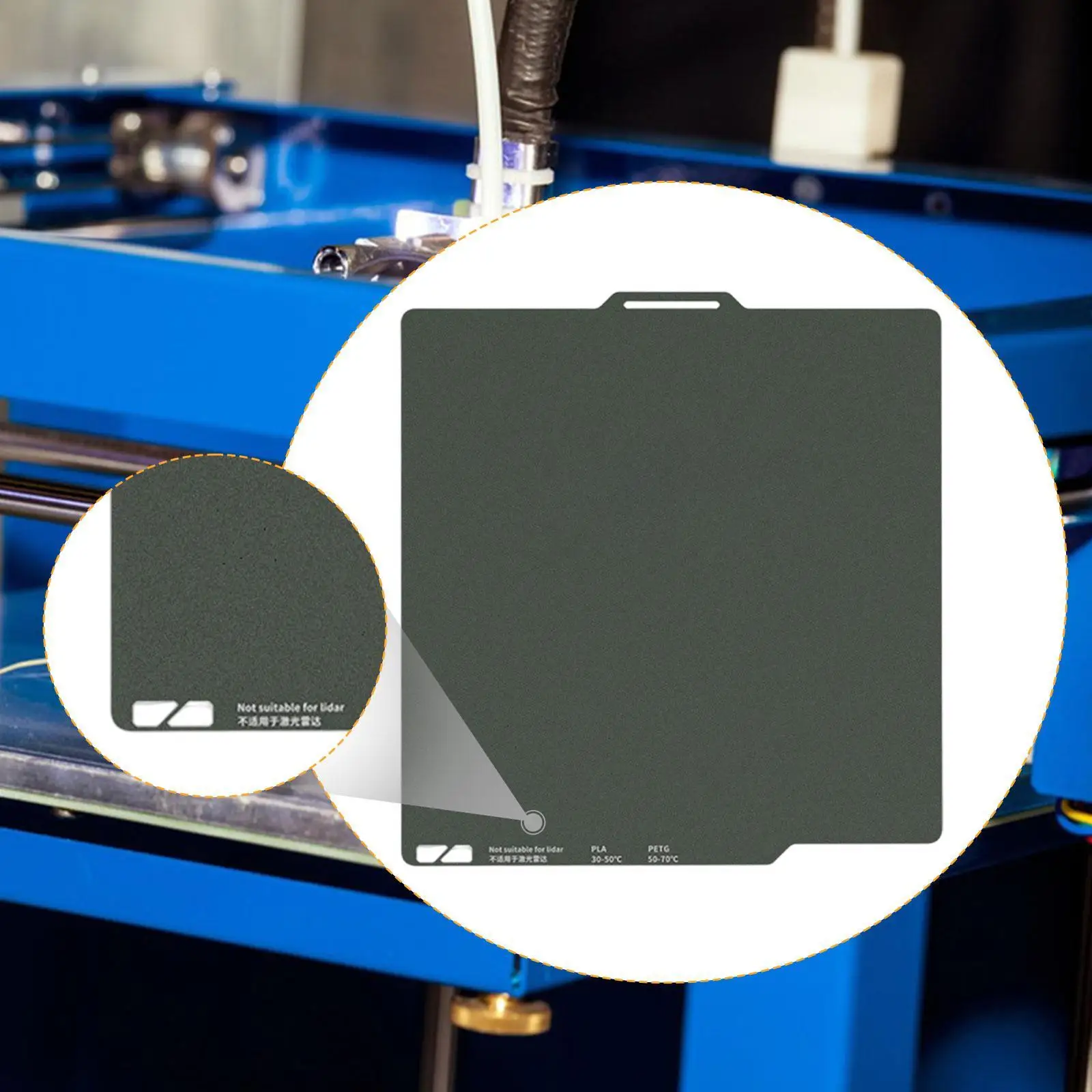 3D-printer bouwplaat Bedplaat Hechting Flexibel printplatform Eenvoudig te gebruiken 3D-printaccessoires Dubbelzijdig voor PA