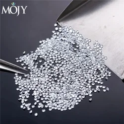 MOJY Real Loose Moissanites Stone D Color VVS 1.0ct Loose Small Size 0.8~2.9mm Round Cut Test Positive for Jewelry Accessories