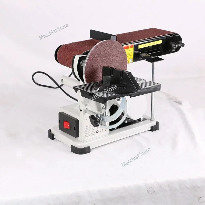 Woodworking machinery abrasive belt grinder small electric polishing  desktop fixed angle sharpening