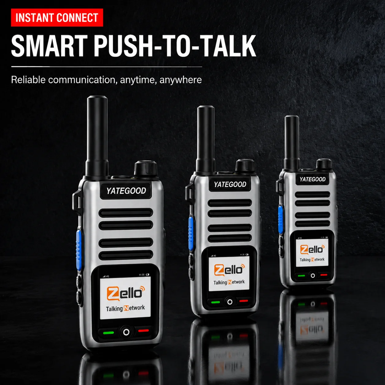 YATEGOOD K-12 ZELLO Ham Radio 5000KM Radio Walkie Talkie  4G Long Range Global PTT100km