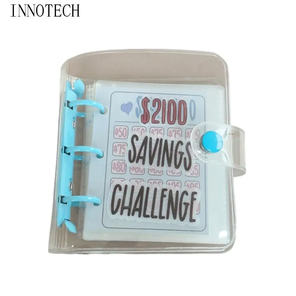 

Mini Money Saving Binder PVC Cash Envelopes Savings Challenges Book Durable Tear Resistant Envelope Savings Challenge