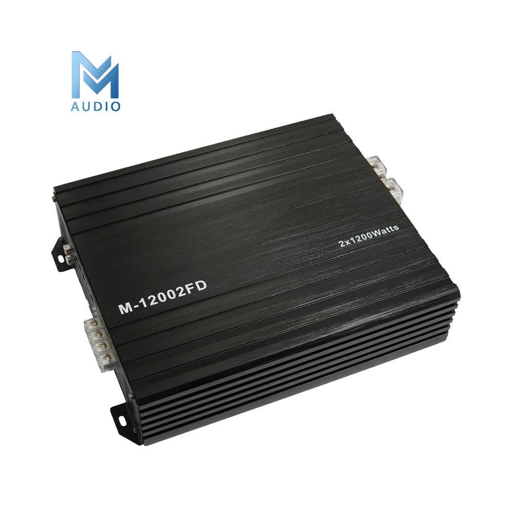 Factory Price High Power 2 Channel Full Range Class D 1200 Watt Car Audio Amplifier Small Size Brazilian Car Amplifier