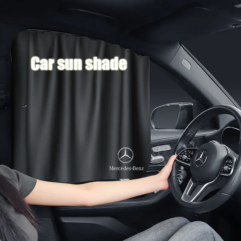 Blocs de rideaux pare-soleil de voiture d'été, couverture de rayons UV pour Mercedes Benz AMG W203 W206 W220 W205 W211 W212 W201 GLS CLS GLC