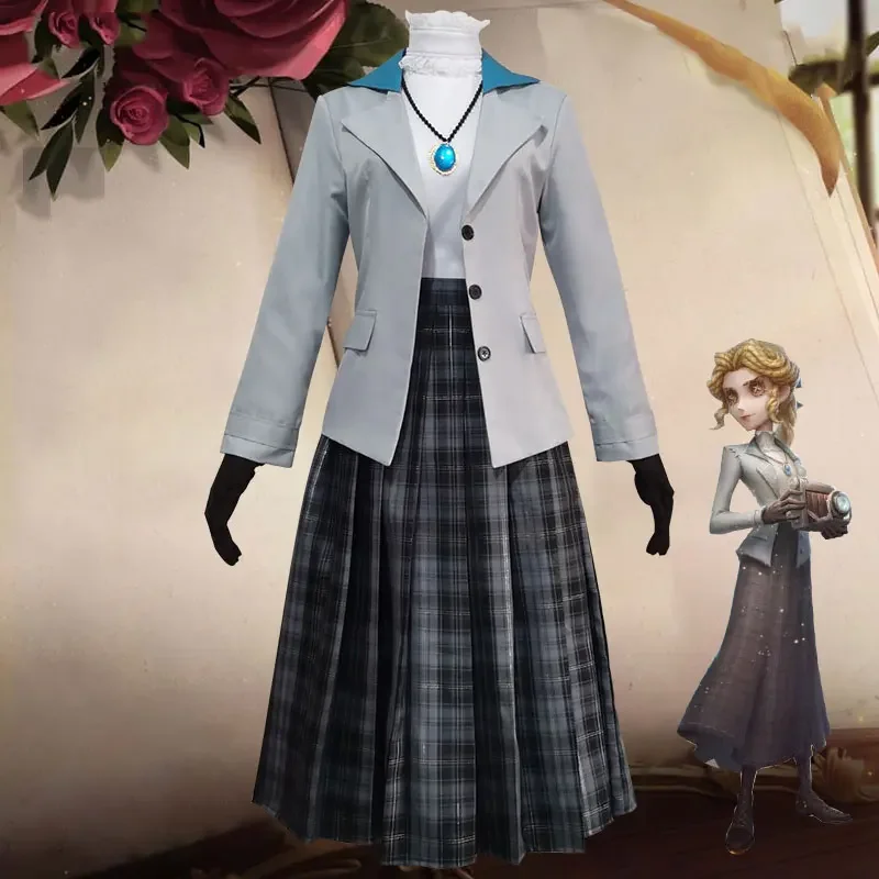 Game Identity V Journalist Alice Dross Cosplay Costume Women Cute Party Dress Coat Top Skirts Hallween Uniforms Custom Made