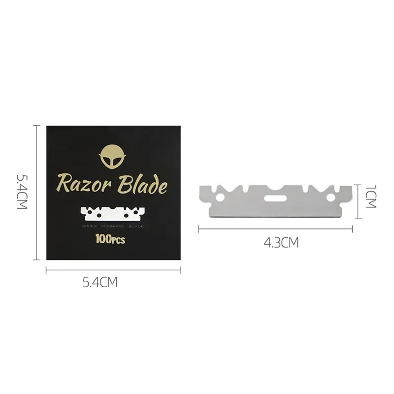 30/50/100 قطعة شفرة حلاقة من جانب واحد رجالي شفرات حلاقة من الفولاذ المقاوم للصدأ ماكينة حلاقة يدوية شفرة حلاقة أدوات حلاقة